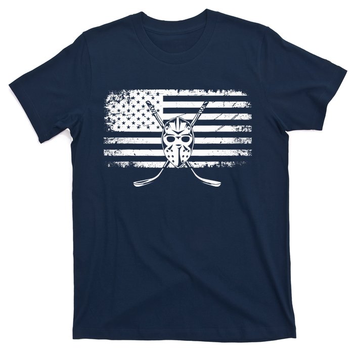 American Flag Hockey Hockey T-Shirt