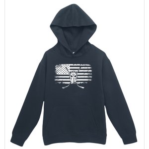 American Flag Hockey Hockey Urban Pullover Hoodie