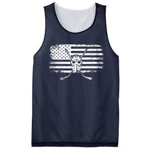 American Flag Hockey Hockey Mesh Reversible Basketball Jersey Tank