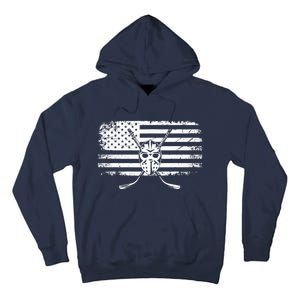 American Flag Hockey Hockey Tall Hoodie