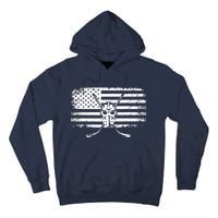 American Flag Hockey Hockey Tall Hoodie