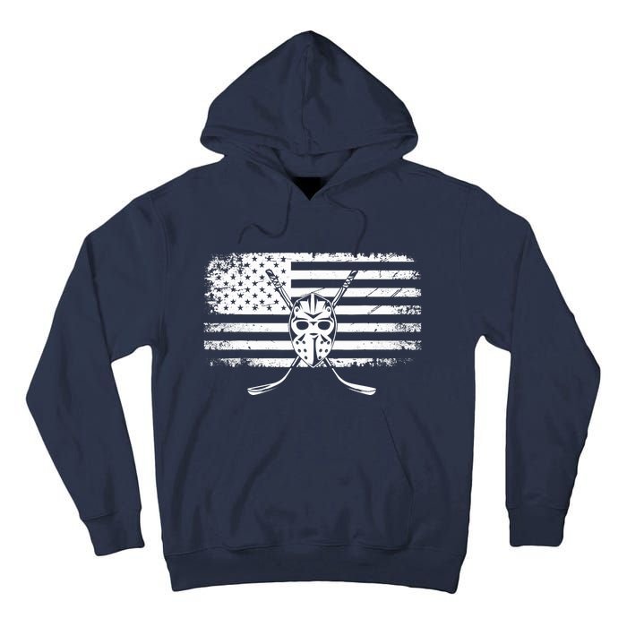 American Flag Hockey Hockey Tall Hoodie