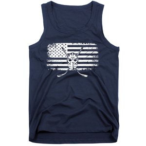 American Flag Hockey Hockey Tank Top