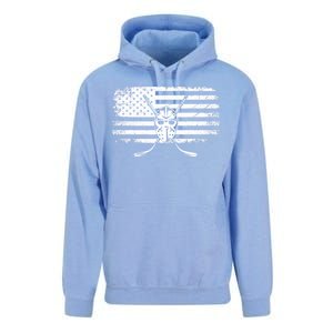 American Flag Hockey Hockey Unisex Surf Hoodie