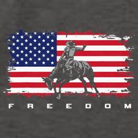 American Flag Horse Riding Apparel - Rodeo Vector Backpack