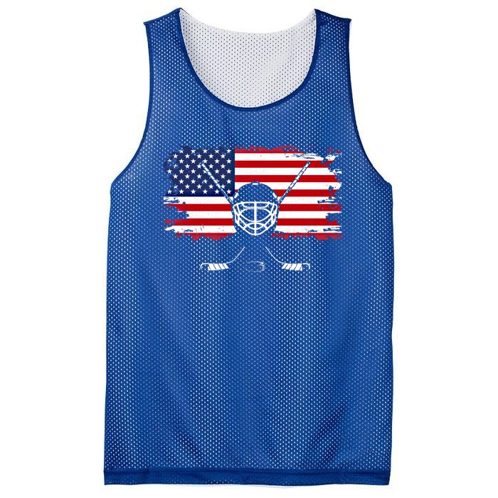 American Flag Hockey Gift Hockey Gift Mesh Reversible Basketball Jersey Tank