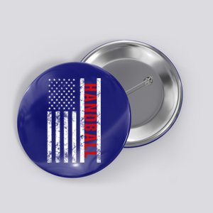 American Flag Handball Cute Gift Button