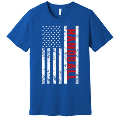 American Flag Handball Cute Gift Premium T-Shirt