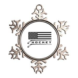 American Flag Hockey Apparel Hockey Metallic Star Ornament