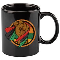 African Flag Hand 11oz C Handle Ceramic Mug