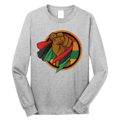 African Flag Hand Long Sleeve Shirt