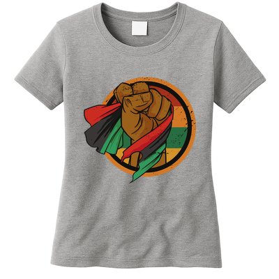 African Flag Hand Womens T-Shirt