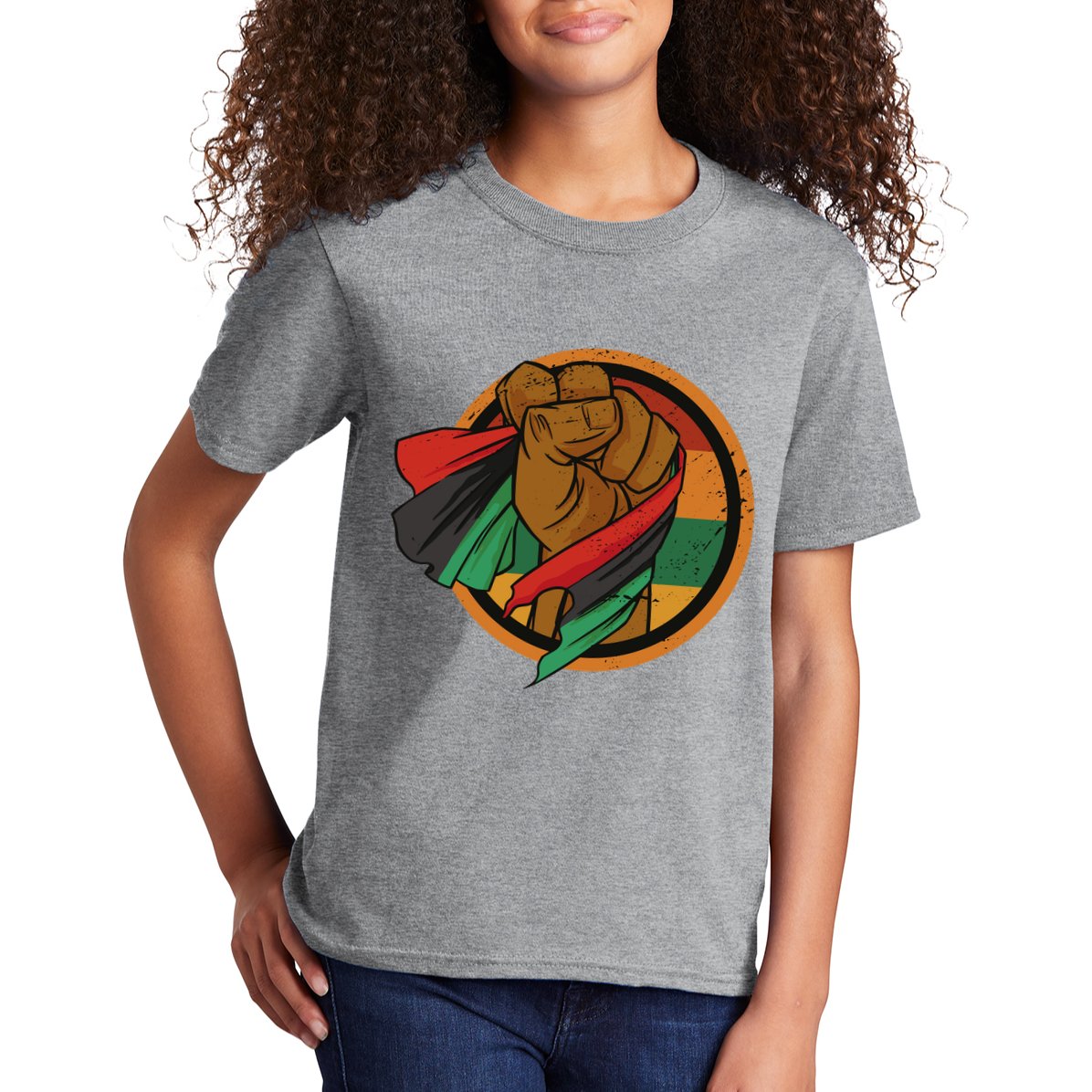 African Flag Hand Kids T-Shirt