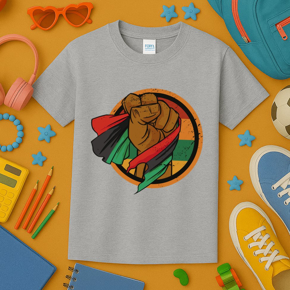African Flag Hand Kids T-Shirt