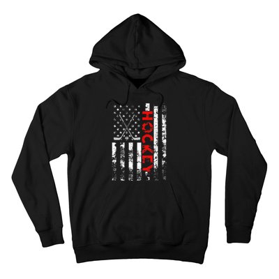 American Flag Hockey Usa Patriotic Hoodie