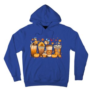 Autumn Fall Horror Latte Fall Coffee Cups Ghost Halloween Meaningful Gift Hoodie