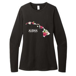 Aloha Floral Hawaiian Islands Gift Womens CVC Long Sleeve Shirt