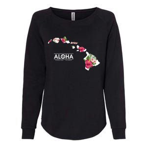 Aloha Floral Hawaiian Islands Gift Womens California Wash Sweatshirt