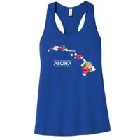 Aloha Floral Hawaiian Islands Gift Women's Racerback Tank