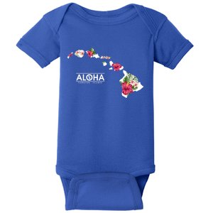 Aloha Floral Hawaiian Islands Gift Baby Bodysuit