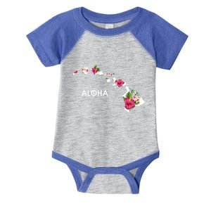 Aloha Floral Hawaiian Islands Gift Infant Baby Jersey Bodysuit