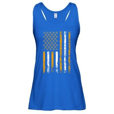 American Flag Holiday Wrench Decoration Labor Day Gift Ladies Essential Flowy Tank