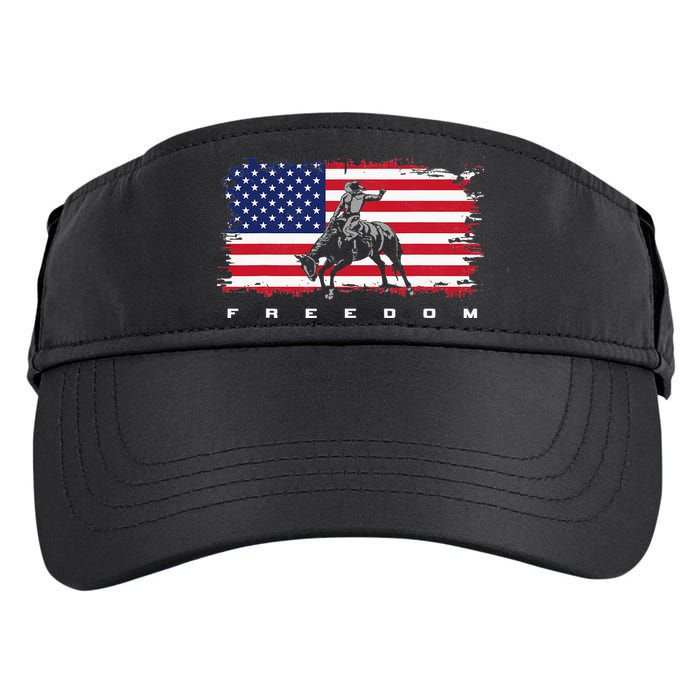 American Flag Horse Riding Rodeo Adult Drive Performance Visor