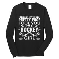 Awesome Field Hockey Player Silhouette Outfit Long Sleeve Shirt