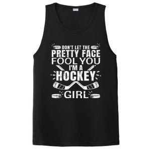 Awesome Field Hockey Player Silhouette Outfit PosiCharge Competitor Tank