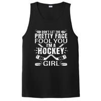 Awesome Field Hockey Player Silhouette Outfit PosiCharge Competitor Tank