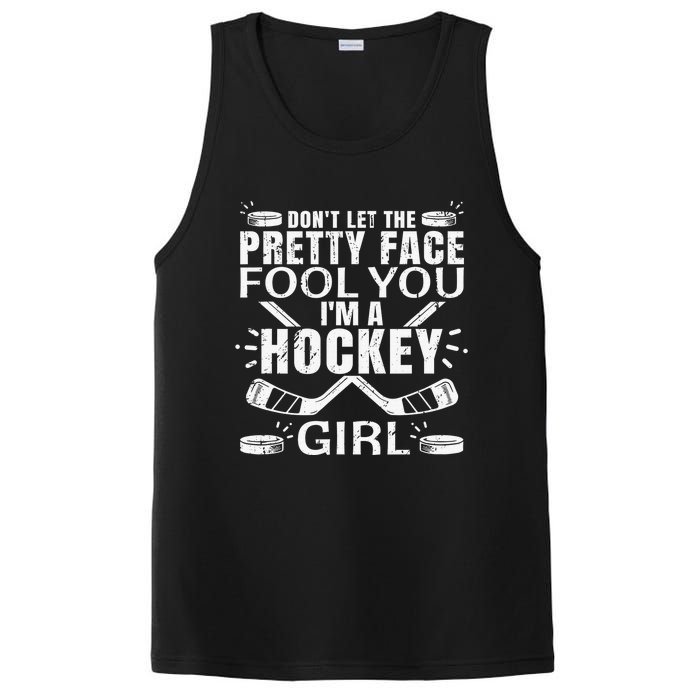 Awesome Field Hockey Player Silhouette Outfit PosiCharge Competitor Tank