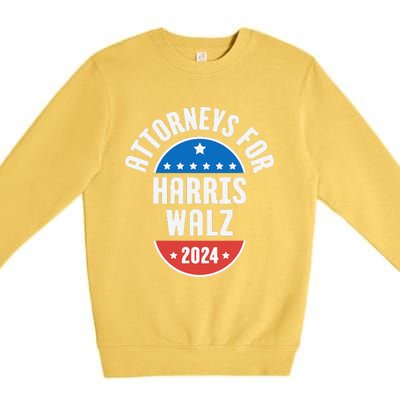 Attorneys For Harris Walz 2024 Premium Crewneck Sweatshirt