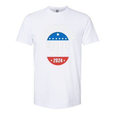 Attorneys For Harris Walz 2024 Softstyle CVC T-Shirt