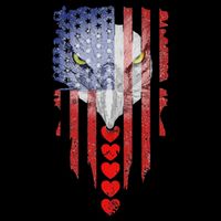 American Flag Hearts Bald Eagle Patriotic Vintage Usa Bag