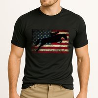 American Flag Horse Riding Show Jumping Cooling Performance Crew T-Shirt