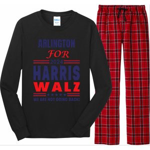 Arlington For Harris Walz We Are Not Going Back Long Sleeve Pajama Set