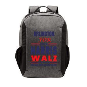 Arlington For Harris Walz We Are Not Going Back Vector Backpack