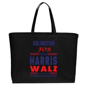 Arlington For Harris Walz We Are Not Going Back Cotton Canvas Jumbo Tote