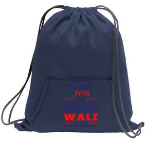 Arlington For Harris Walz We Are Not Going Back Sweatshirt Cinch Pack Bag