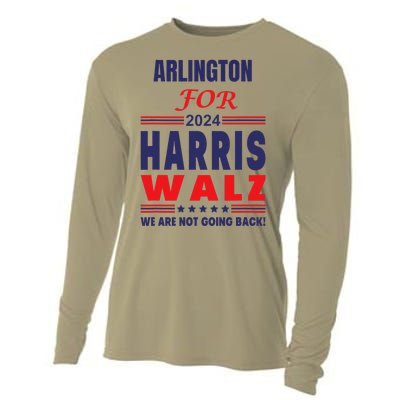 Arlington For Harris Walz We Are Not Going Back Cooling Performance Long Sleeve Crew