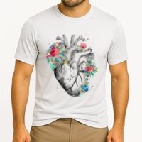 Anatomical Flower Heart Cooling Performance Crew T-Shirt