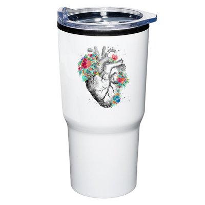 Anatomical Flower Heart Tumbler