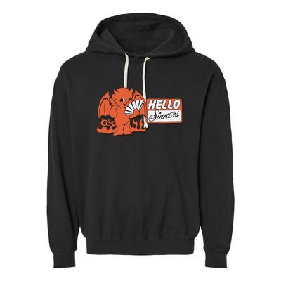 Annamarie Forcino Hello Sinners Garment-Dyed Fleece Hoodie