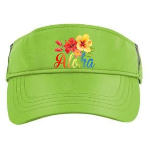 Aloha Floral Hawaiian Tropical Adult Drive Performance Visor