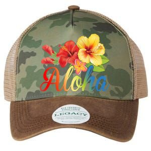 Aloha Floral Hawaiian Tropical Legacy Tie Dye Trucker Hat