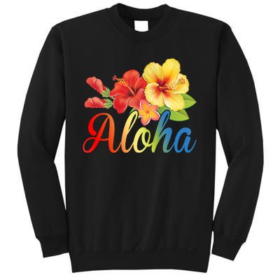 Aloha Floral Hawaiian Tropical Sweatshirt