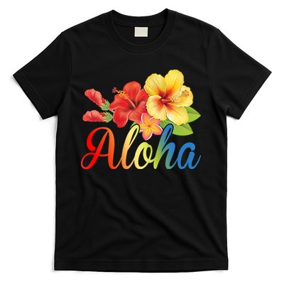 Aloha Floral Hawaiian Tropical T-Shirt