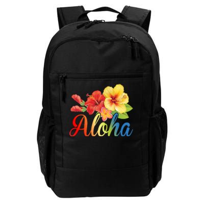 Aloha Floral Hawaiian Tropical Daily Commute Backpack