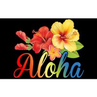 Aloha Floral Hawaiian Tropical Bumper Sticker