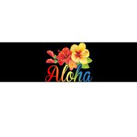 Aloha Floral Hawaiian Tropical Bumper Sticker